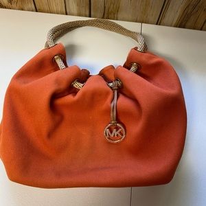 Michael Kors orange shoulder bag